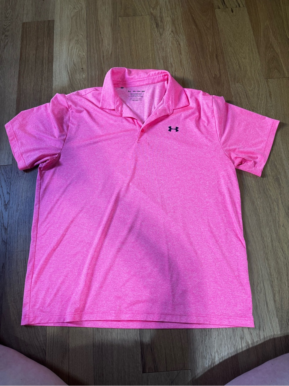 Under Armour Heathered Hot Pink Playoff Polo